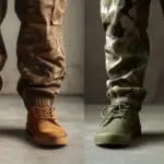 what color shoes go with camo pants