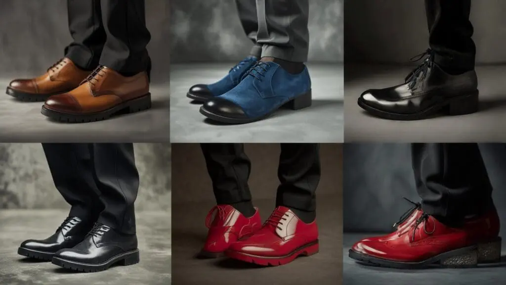 what color shoes go with black pants