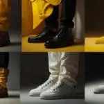 what color shoes go with yellow shirt