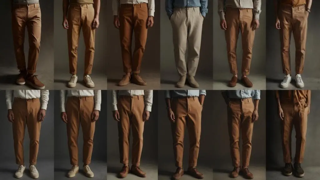 what color shirt goes with camel pants