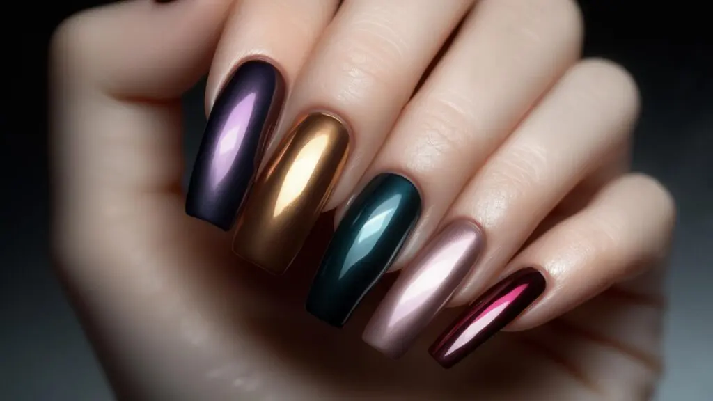 glossy nails
