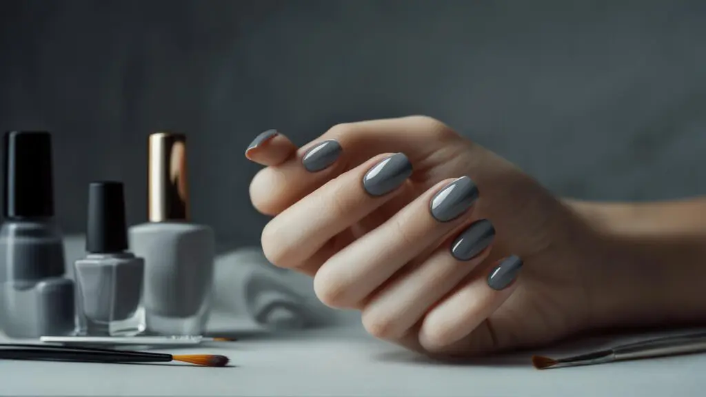 gray nails