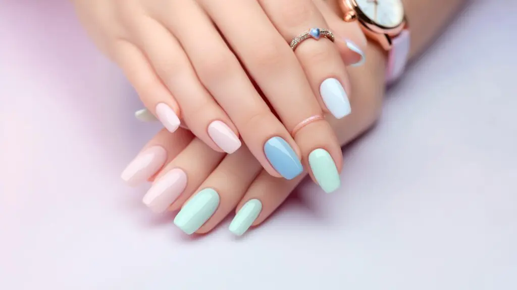 pastel nails