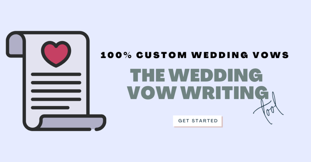 wedding vow writing tool