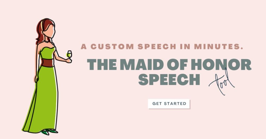 maid of honor speech generator