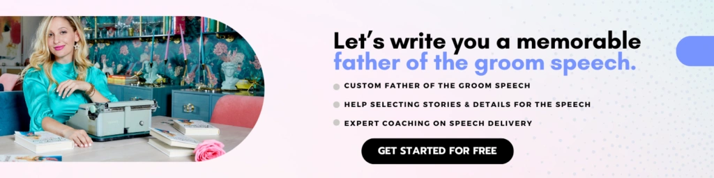 how to write a wedding speech father of the groom