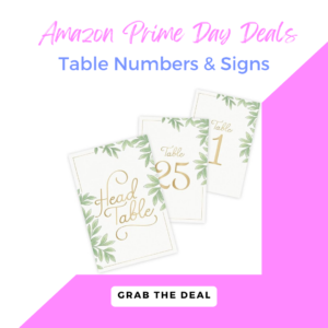 wedding table signs