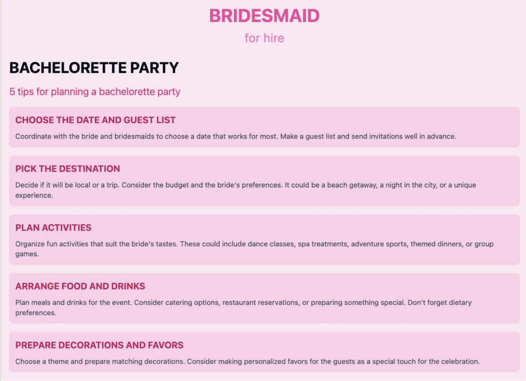 how to plan a bachelorette party