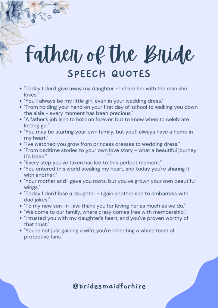 father of the groom speech quotes