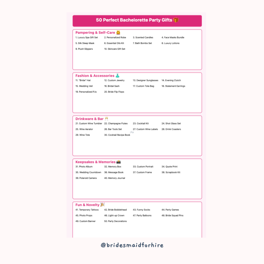 How to Pick Bachelorette Party Gifts