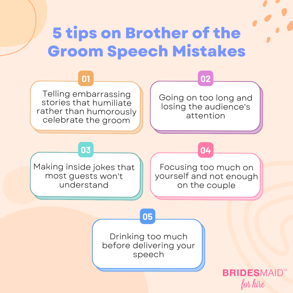 Brother of the Groom Speech Mistakes