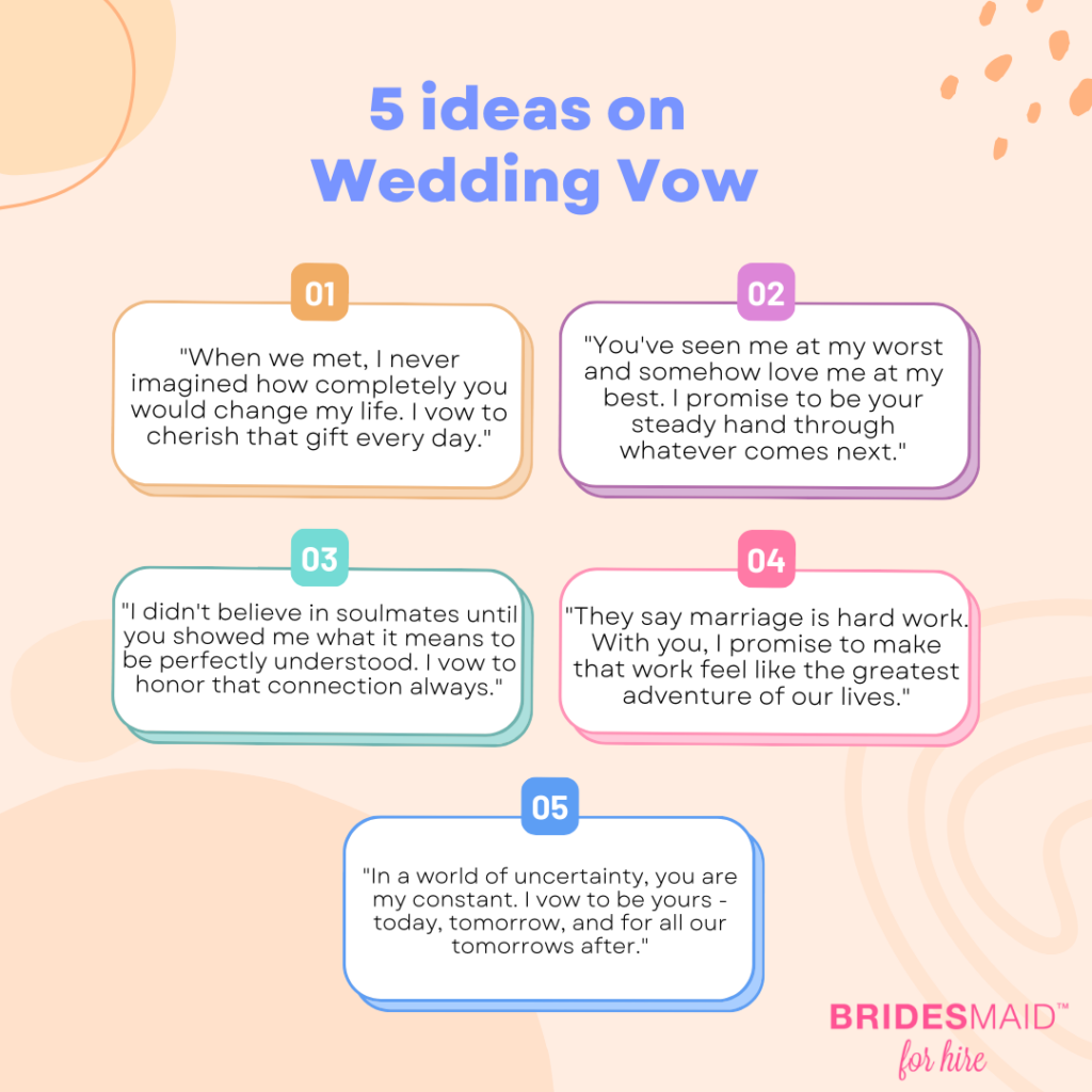 Wedding Vow Ideas