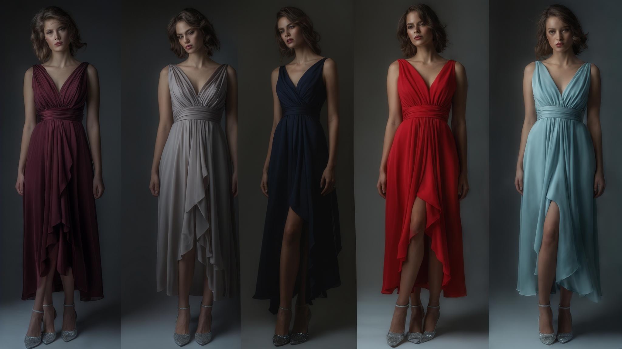 what color dress goes with silver shoes