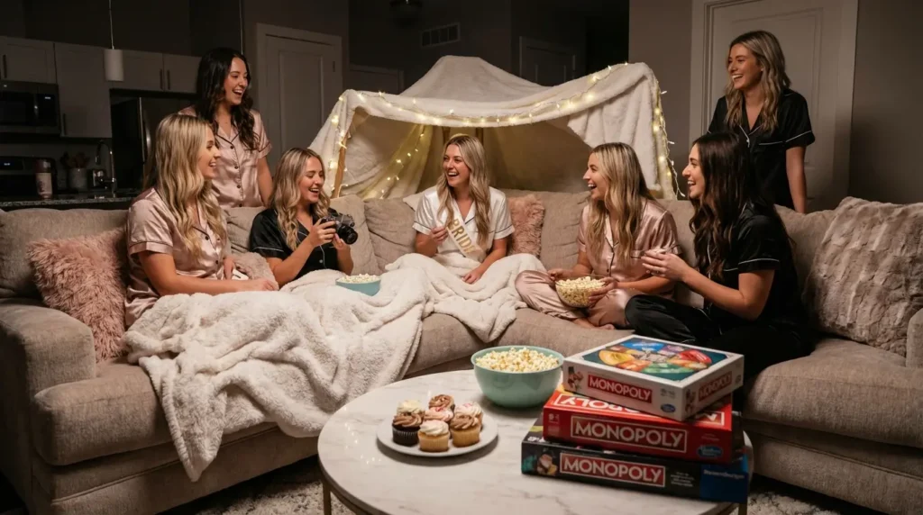 bachelorette slumber party ideas