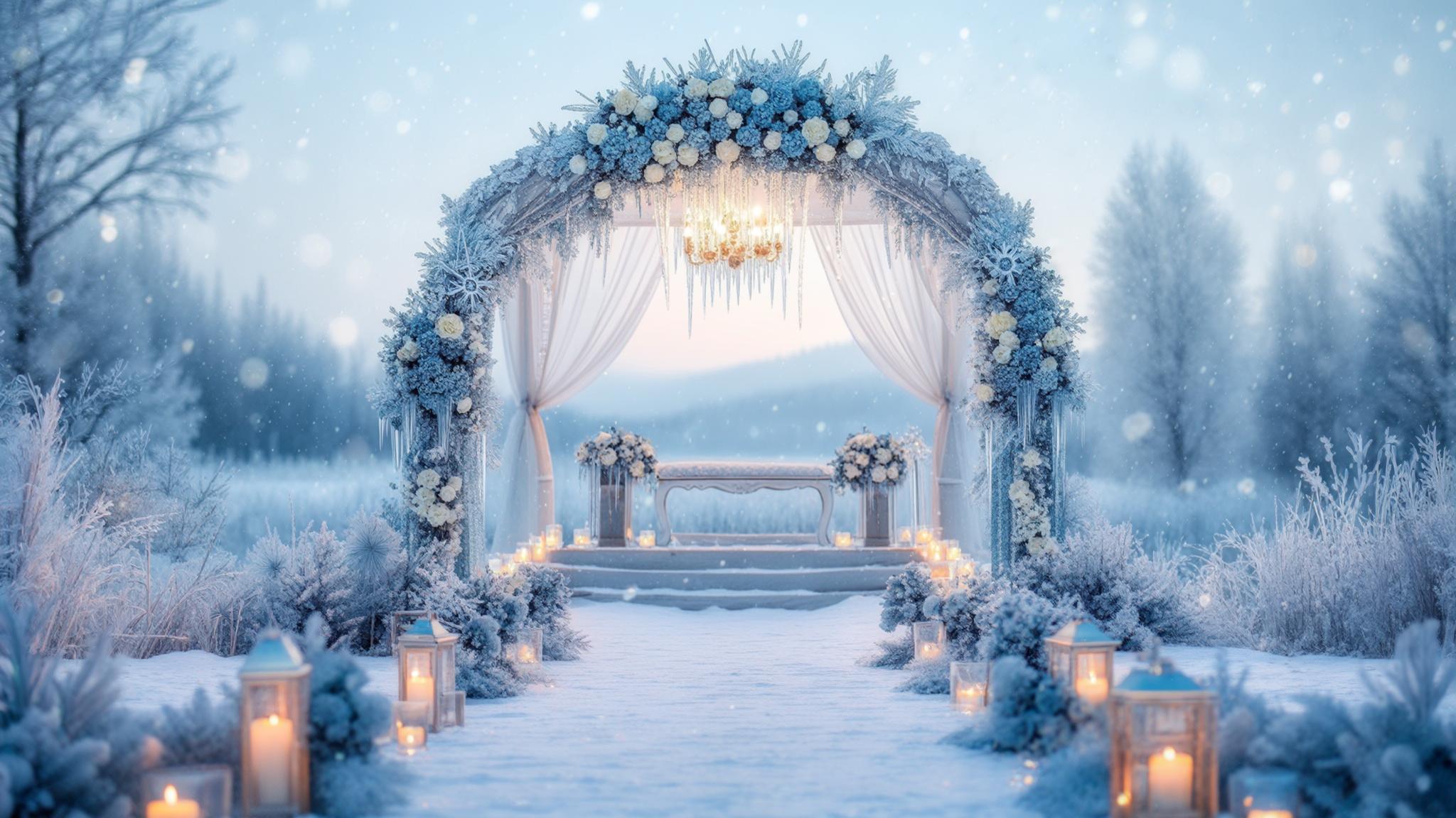 winter wedding colors