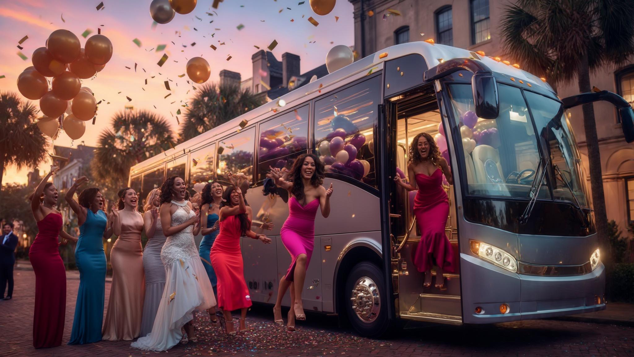 bachelorette party bus charleston sc