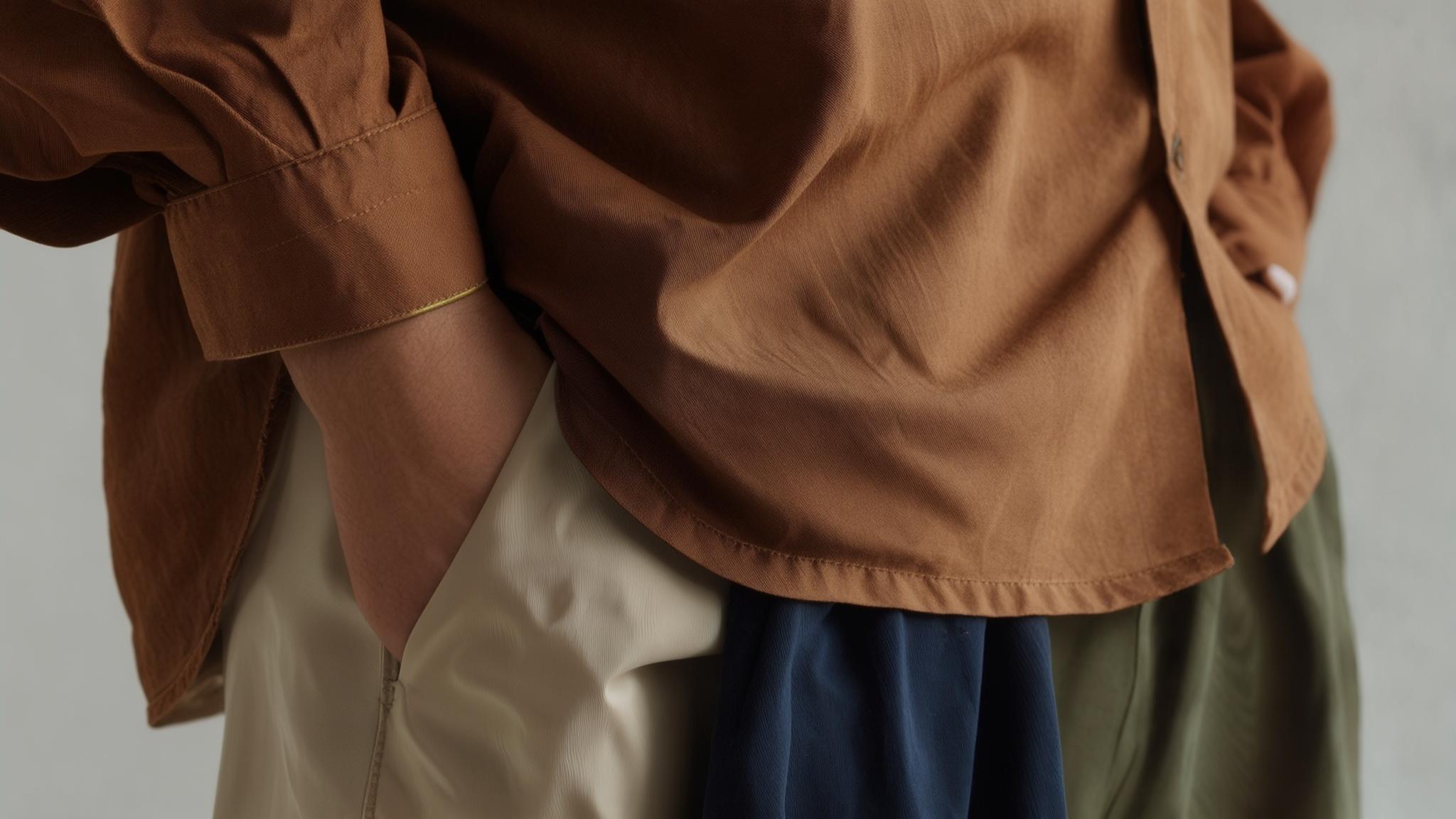what color pants go with brown shirt