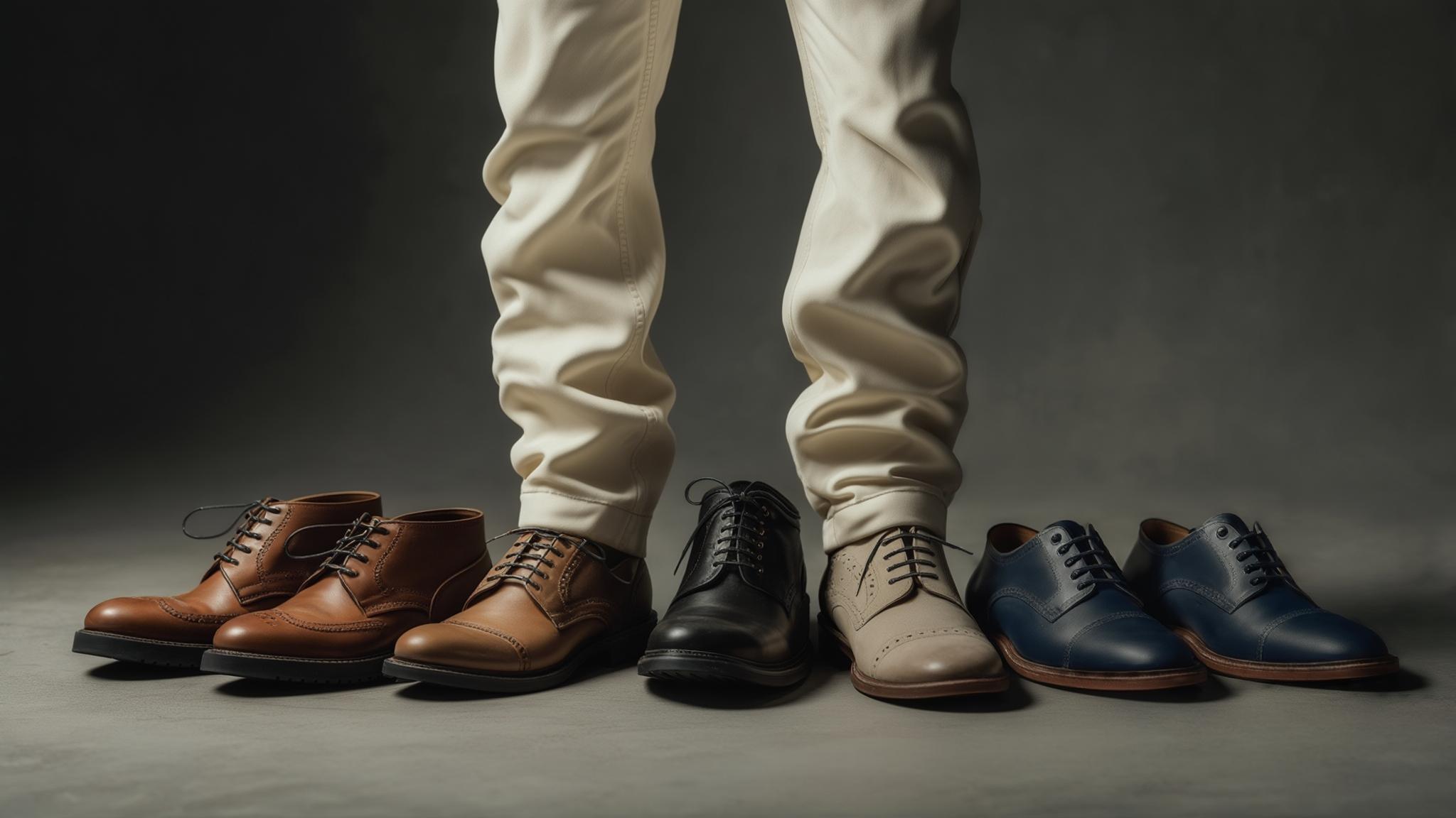 what color shoes go with cream pants