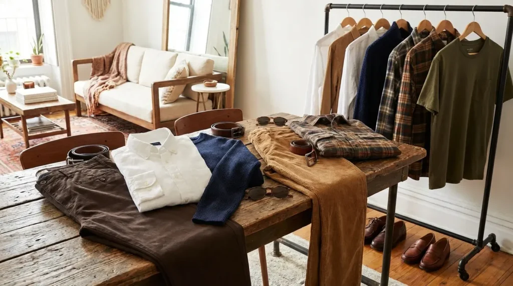 pairing shirts with brown pants