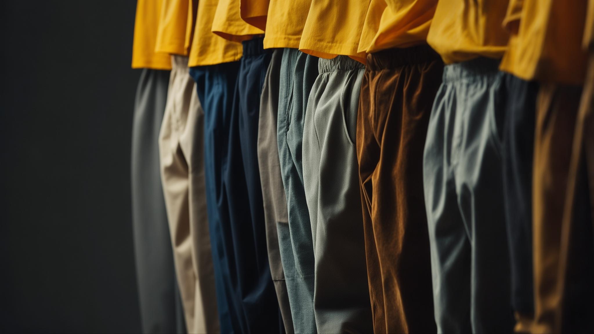 what color pants go with yellow shirt