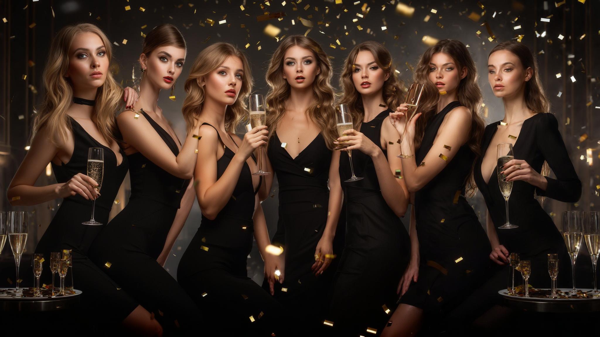 black outfit for bachelorette party