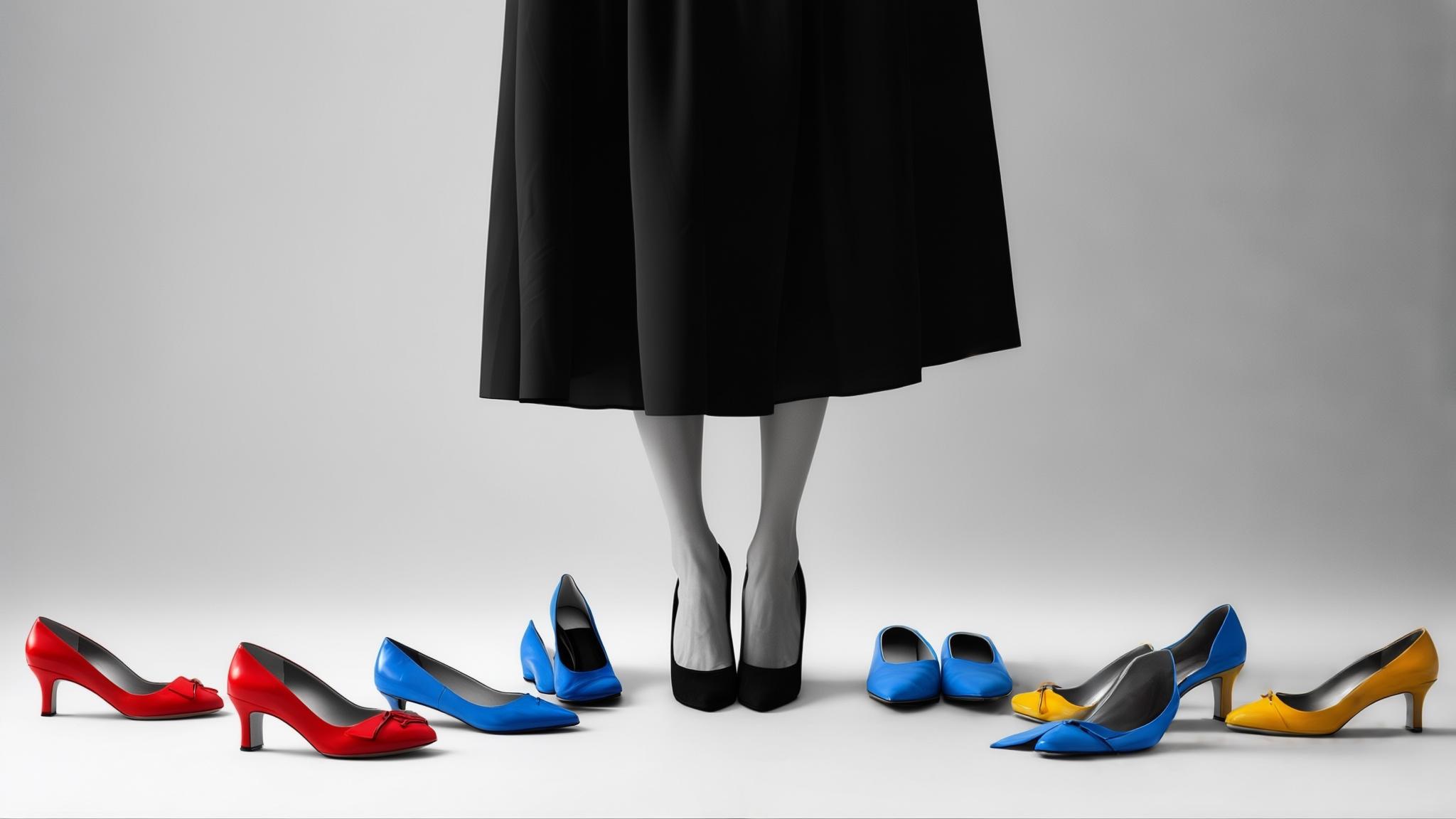 what color shoes go with a black dress