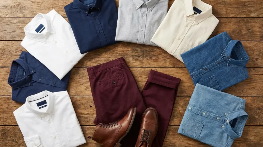 shirt colors to pair with burgundy pants
