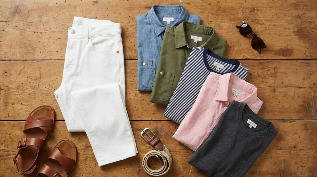 shirt colors white jeans