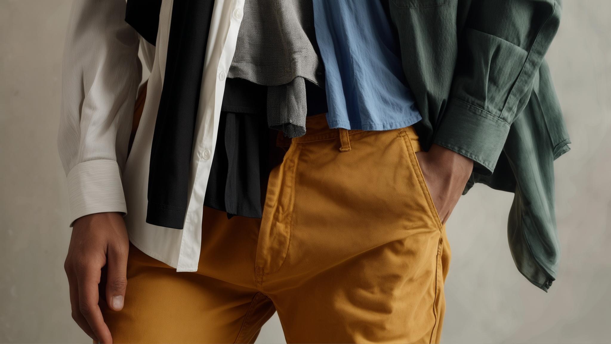 what color shirt goes with mustard pants
