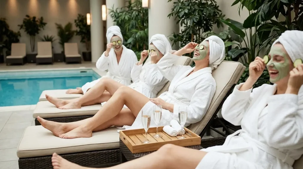 spa bachelorette party