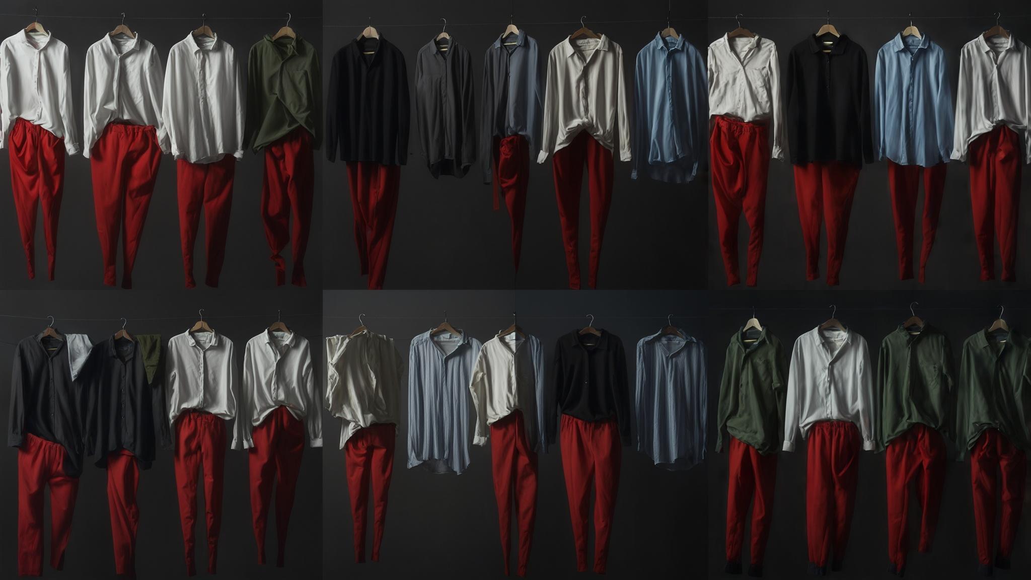 what color shirt goes with red pants