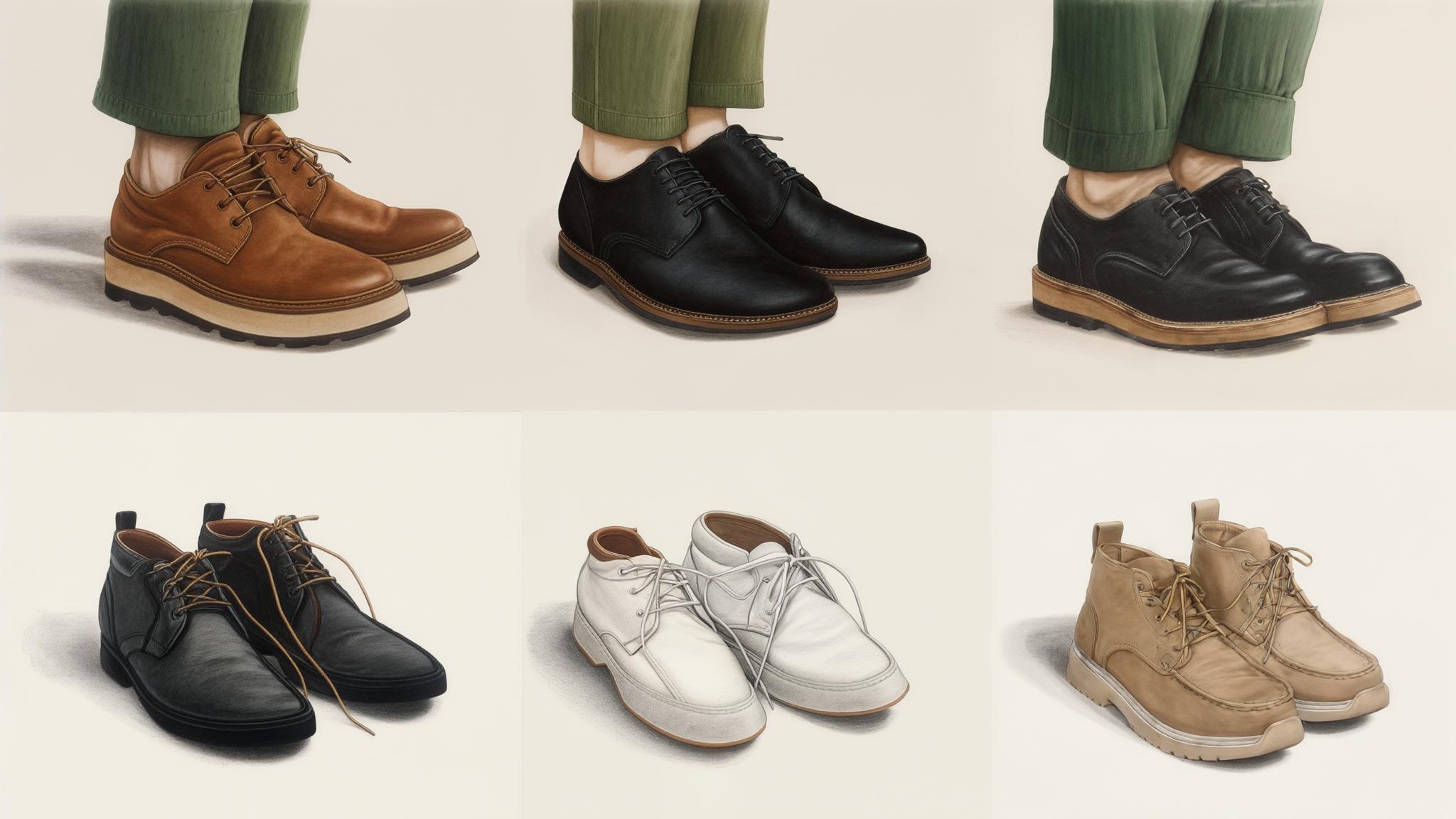 what color shoes go with green shirt