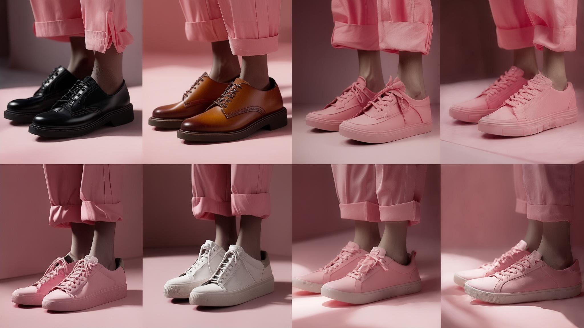 what color shoes go with pink shirt