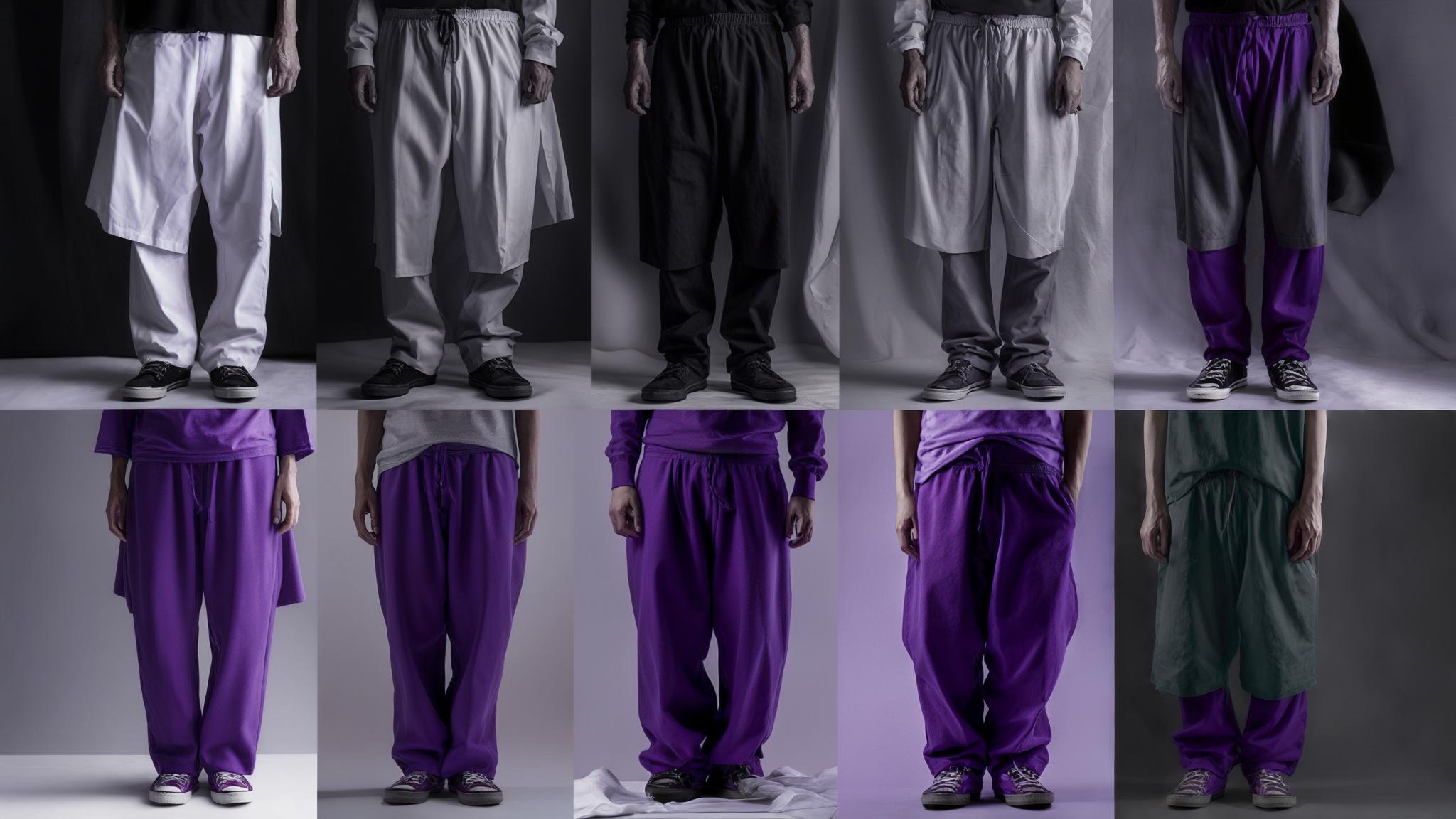 what color shirt goes with purple pants