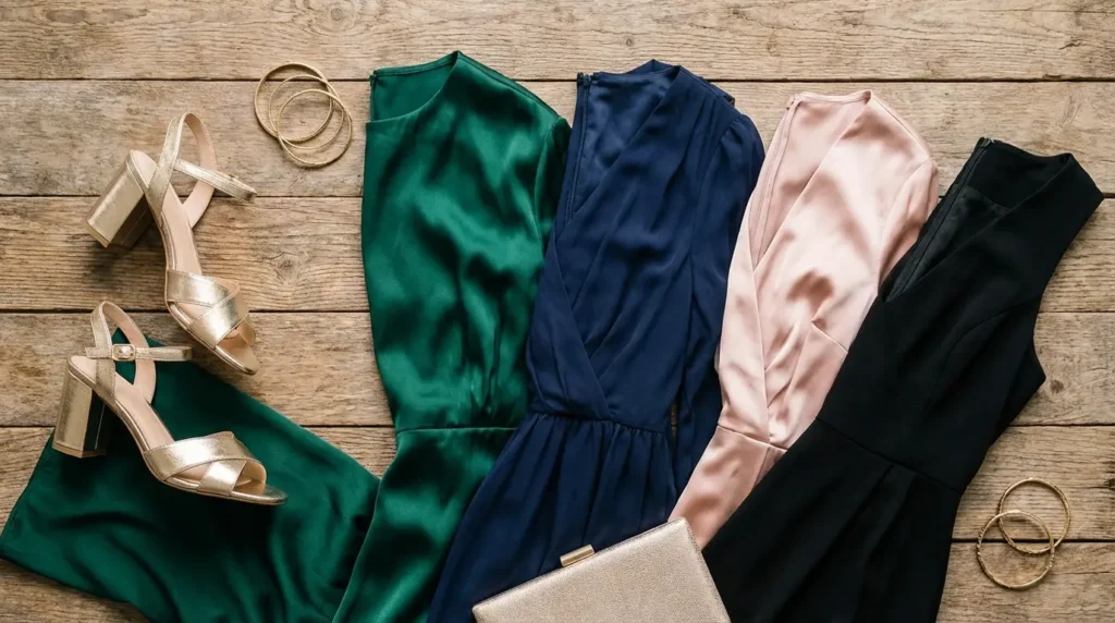 what color dress with gold shoes