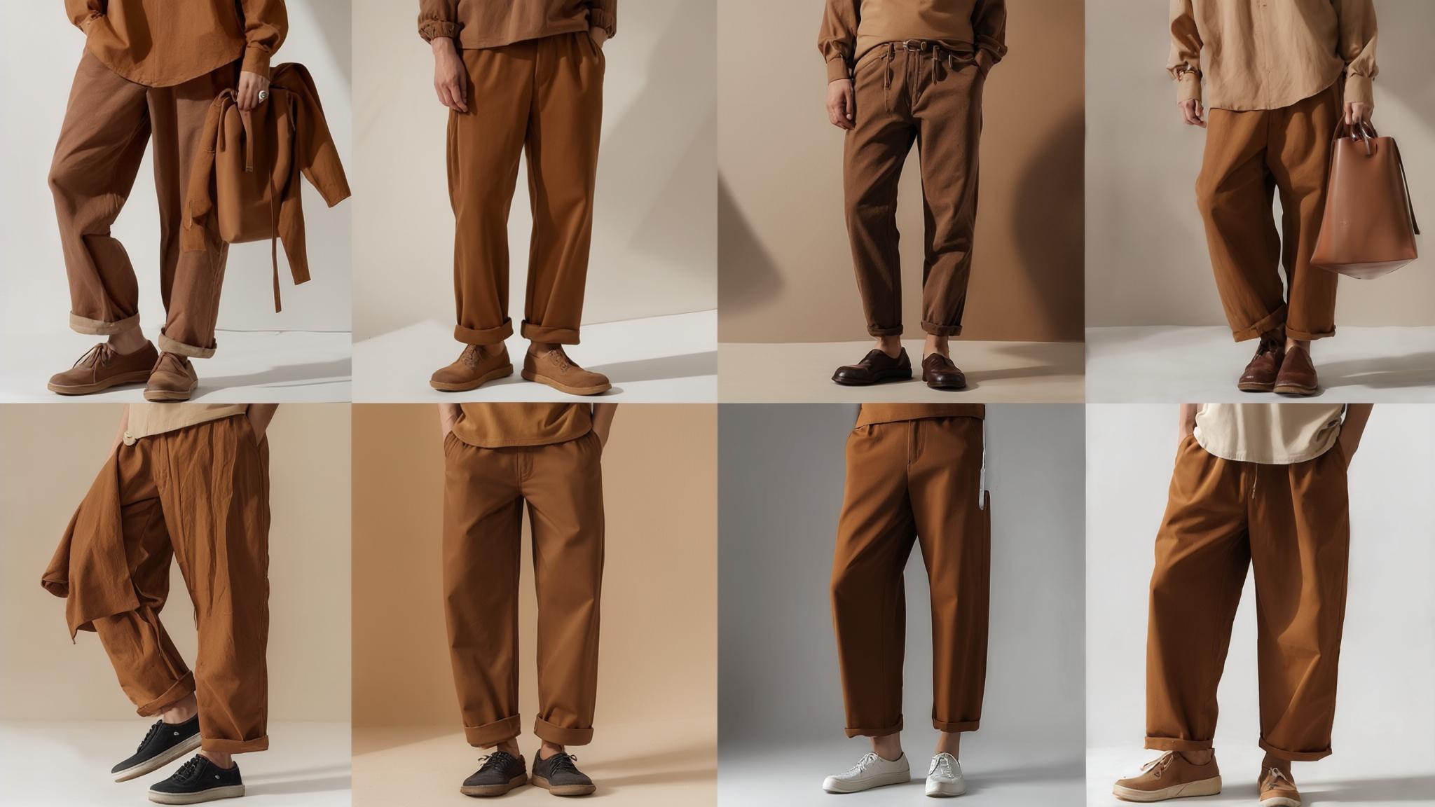 what color goes with brown pants