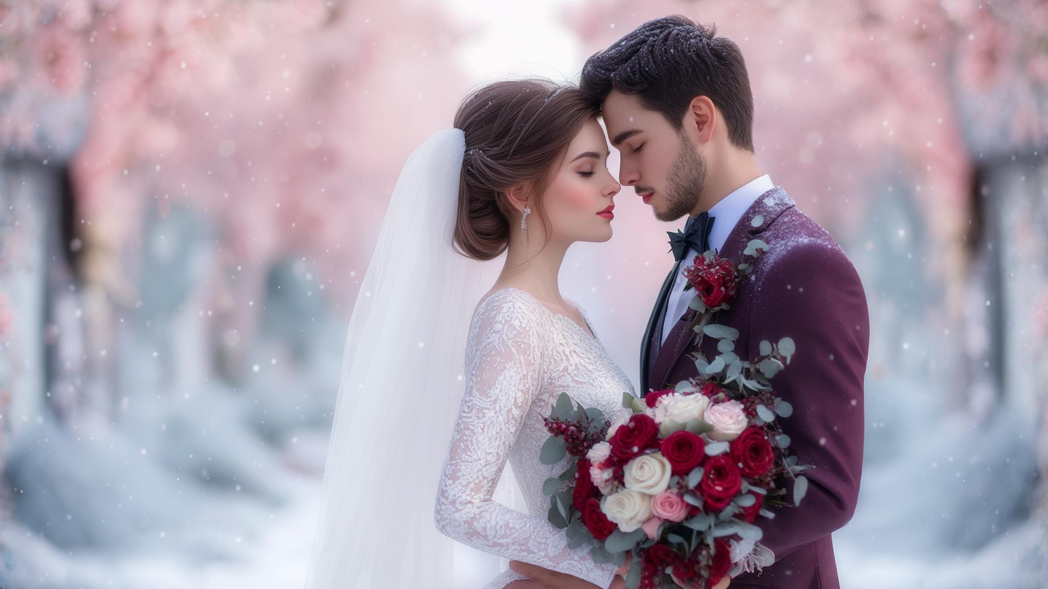 february wedding colors