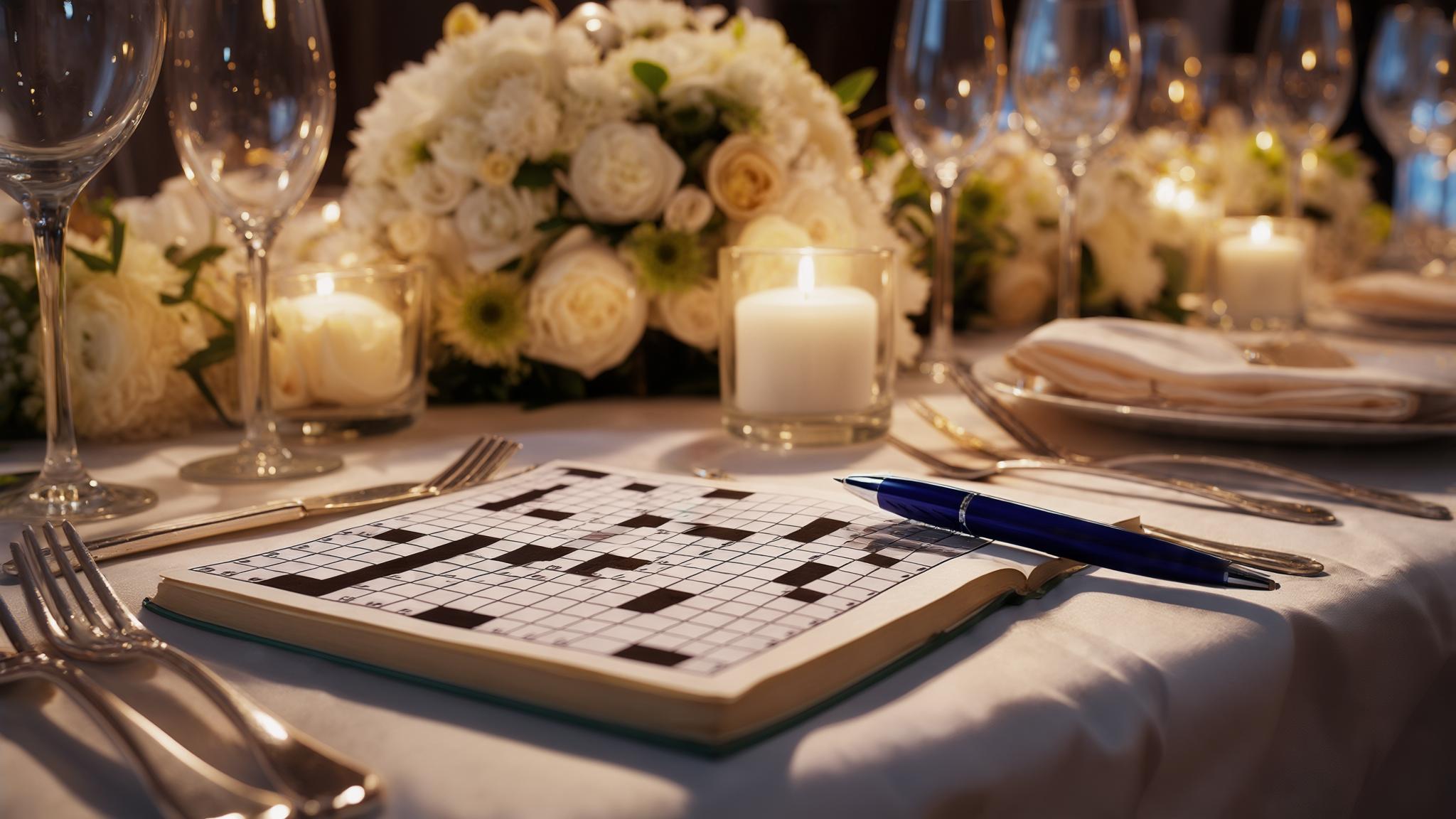 wedding crossword