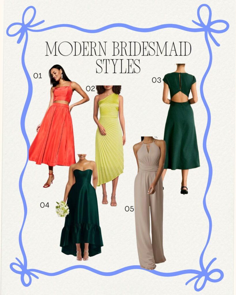 Modern Bridesmaid Styles