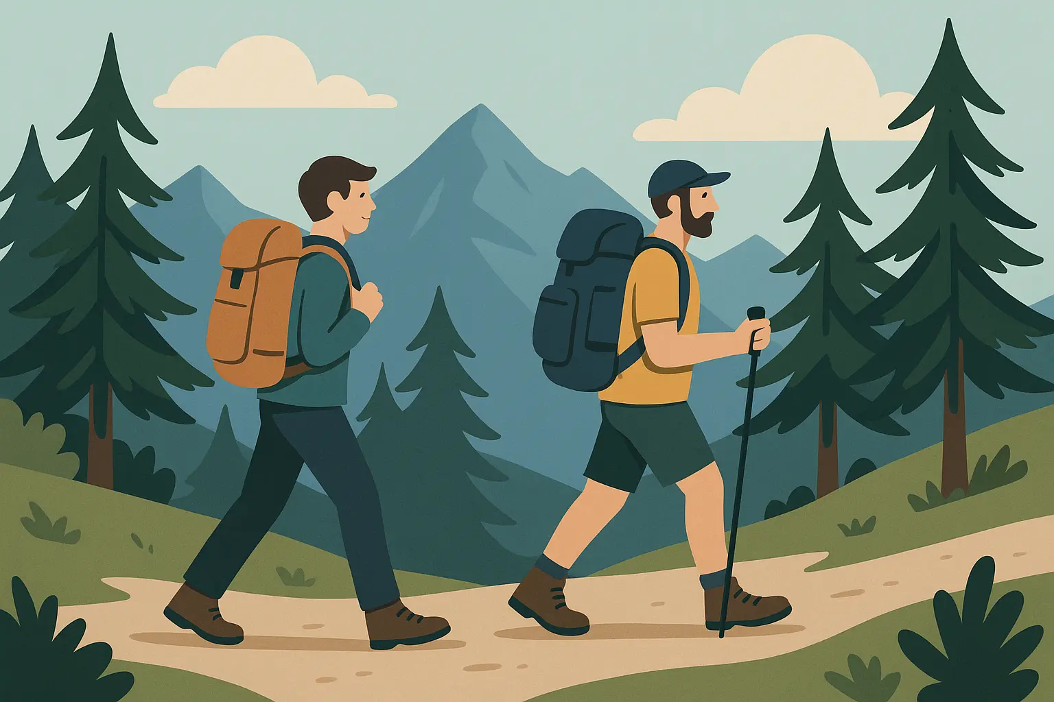 Multi-day camping bachelor party adventure