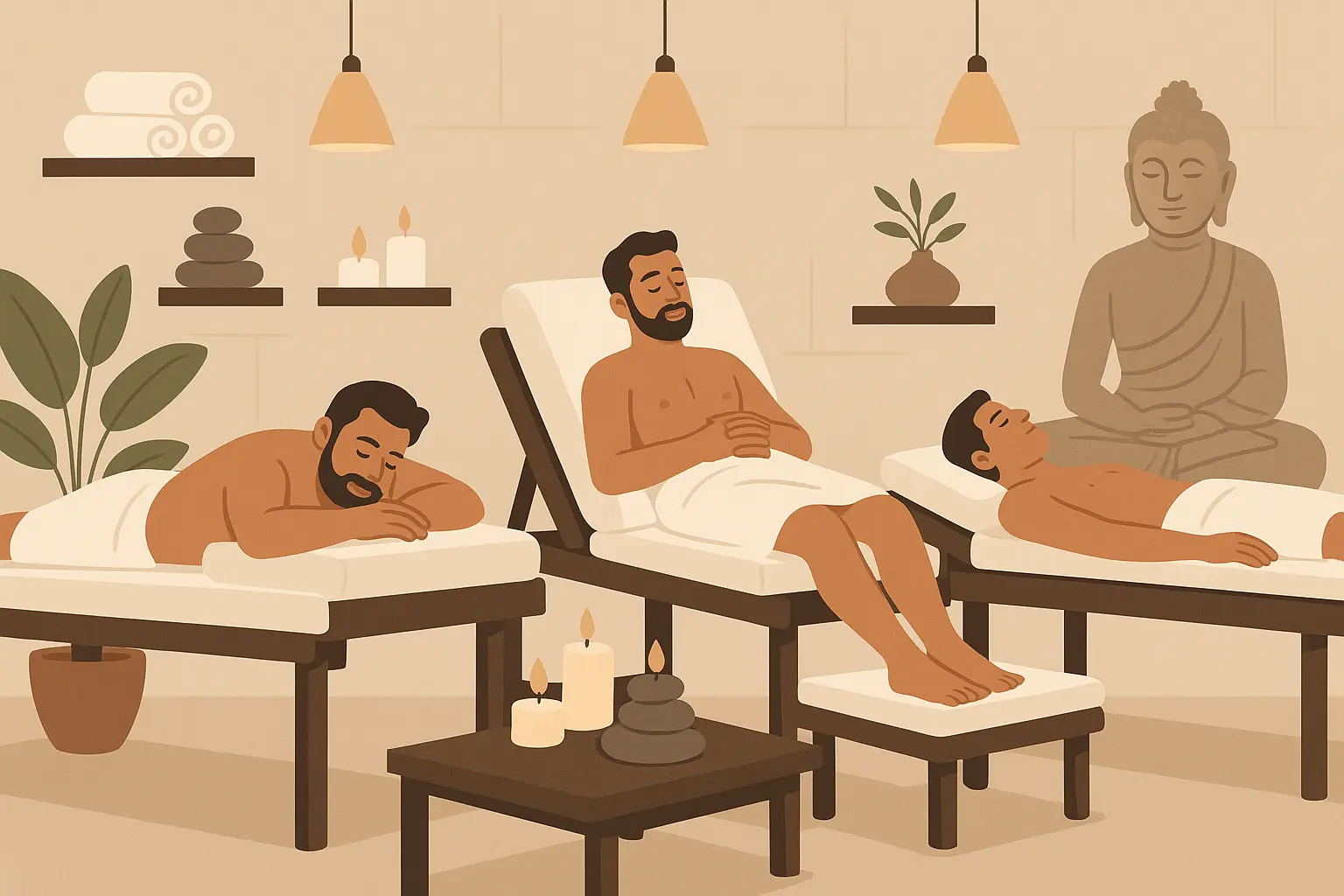 Luxury spa wellness retreat bachelor party