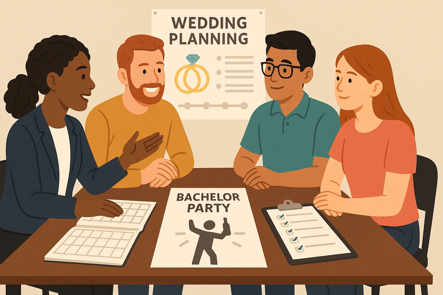Wedding celebration planning support