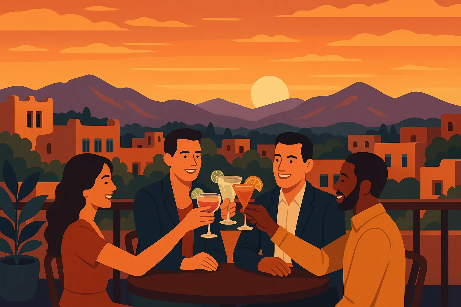 Santa Fe nightlife and rooftop bars