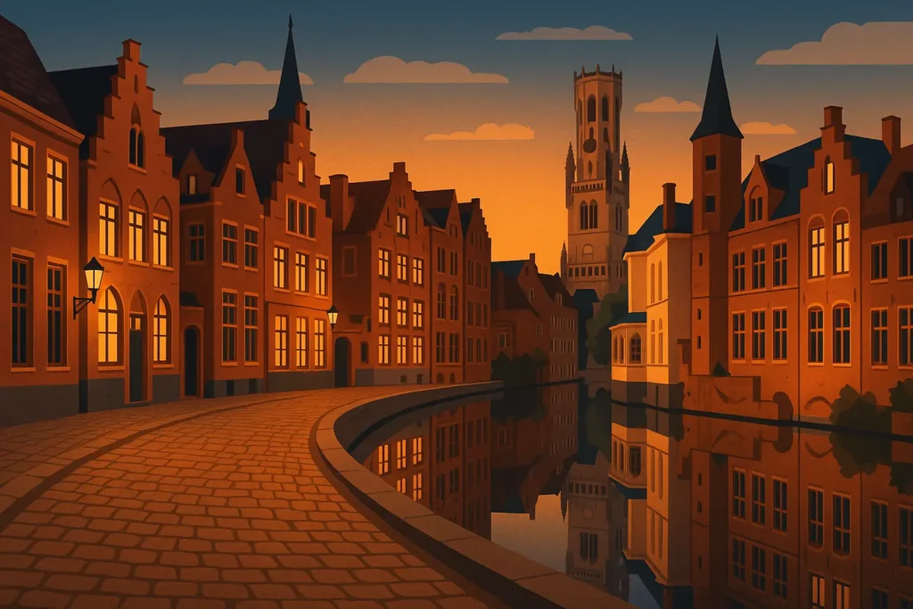 Belgium travel planning map showing major cities and attractions