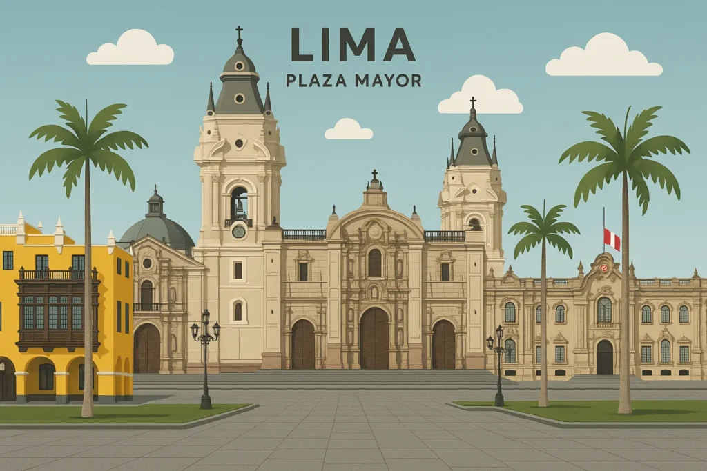 Lima colonial architecture Plaza Mayor