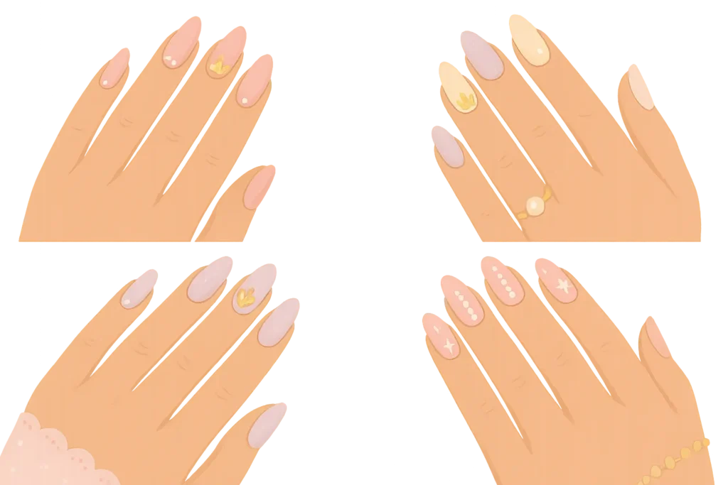Princess nails showcase elegant designs