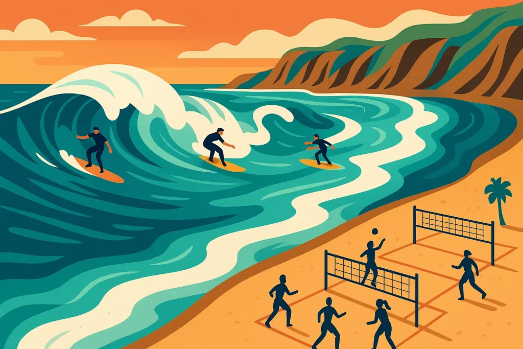 Lima surfing coastal adventure