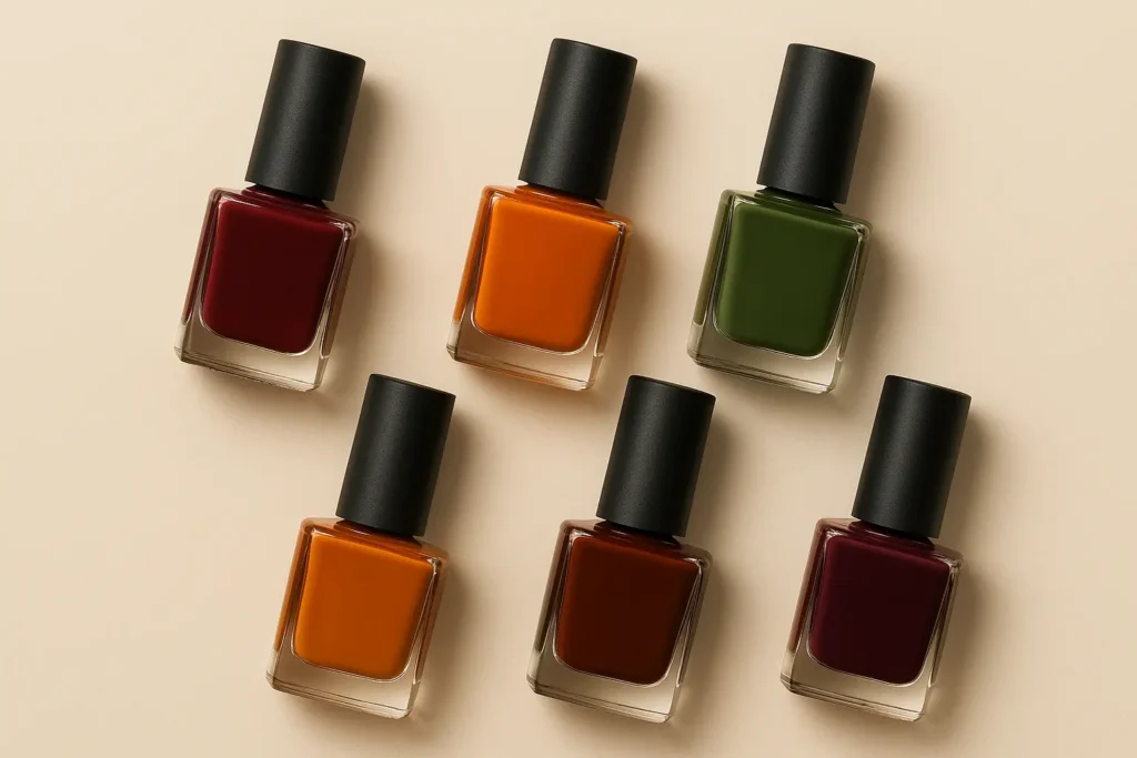Classic autumn nail colors