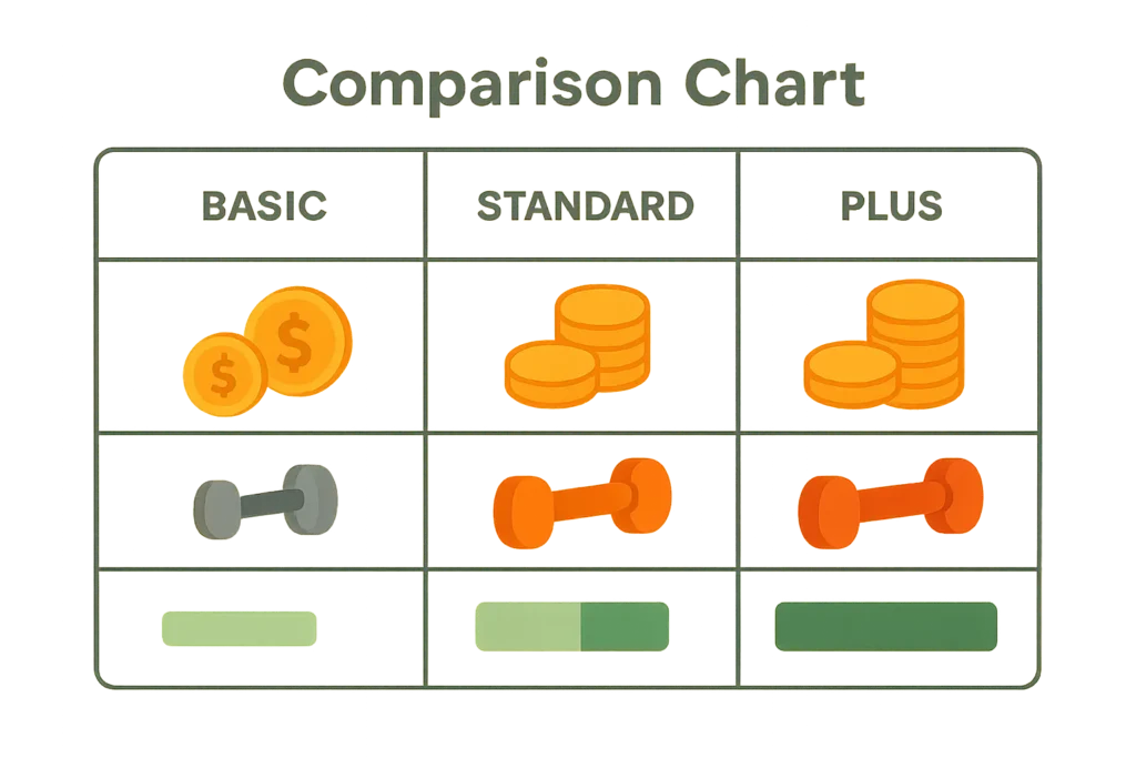 Chile travel factors comparison chart