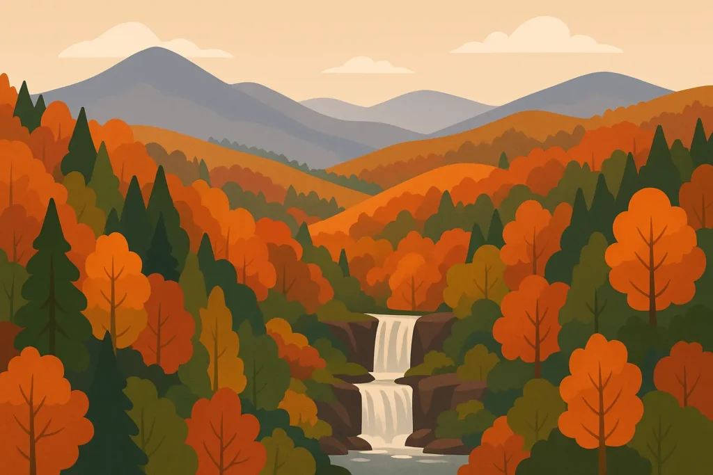 North Georgia mountains and waterfalls